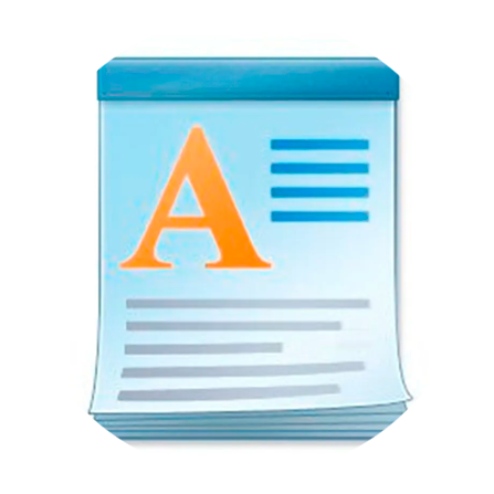 Ícono WordPad Veloz · Colegio Suyai